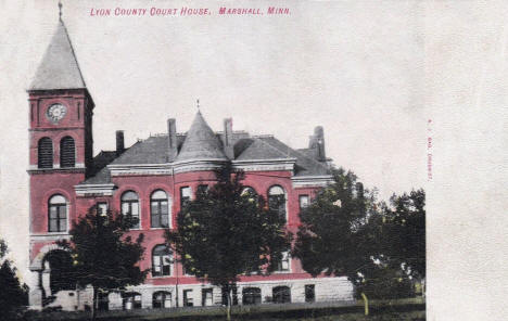 Lyon County Courthouse, Marshall Minnesota, 1908
