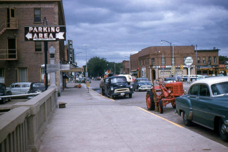 Street scene, Marshall Minnesota, 1950's