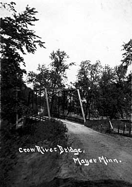 Crow River bridge, Mayer Minnesota, 1910