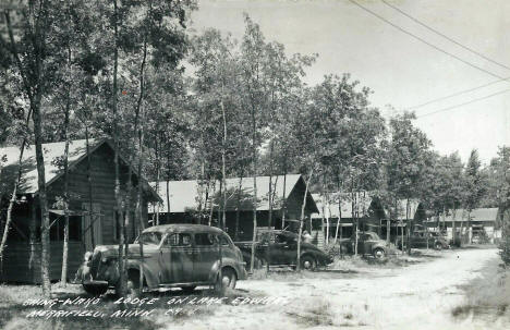 Shing-Wako Resort on Lake Edward, Merrifield Minnesota, 1940's