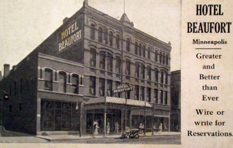 Hotel Beaufort, 112 South 3rd Street, Minneapolis Minneapolis Minnesota, 1912