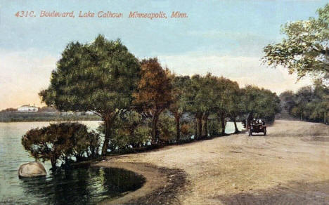 Boulevard, Lake Calhoun, Minneapolis Minnesota, 1912