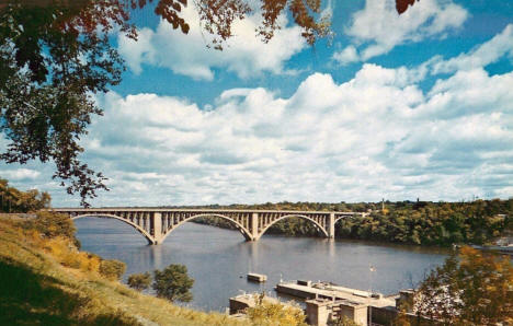 Ford Inter-City Bridge, Minneapolis and St. Paul Minnesota, 1950's