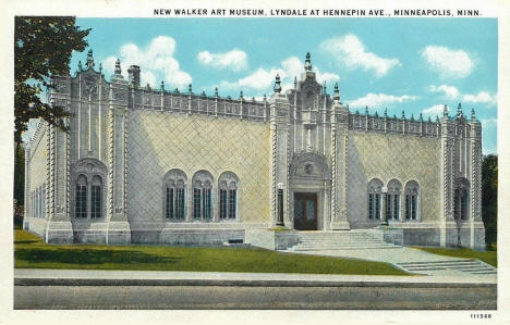 New Walker Art Museum, Lyndale at Hennepin Avenue, Minneapolis Minnesota, 1920's