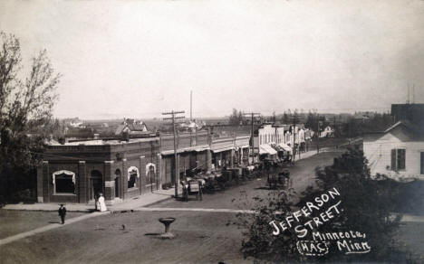 Jefferson Street, Minneota Minnesota, 1910