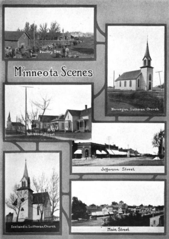 Multiple scenes, Minneota Minnesota, 1912