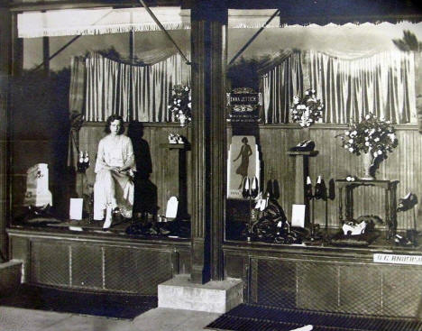 Front windows at the Big Store, Minneota Minnesota, 1930's