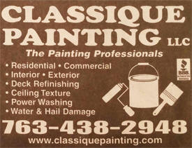 Classique Painting LLC, Montrose Minnesota