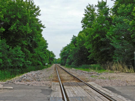 Railroad tracks, Montrose Minnesota, 2020