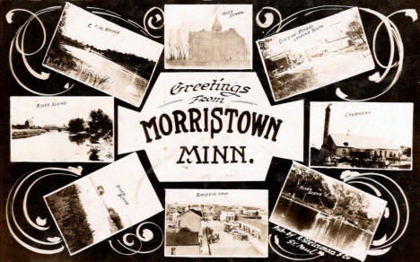 Multiple scenes, Morristown Minnesota, 1910's
