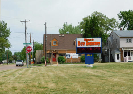 Corner of State Avenue and Broadway Street, New Germany Minnesota, 2020