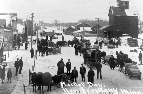 Market Day, New Germany Minnesota, 1908