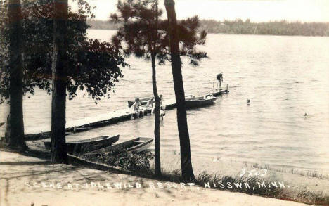 Scene at Idlewild Resort, Nisswa Minnesota, 1935