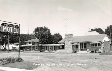 Pieper's Motel, Norwood Minnesota, 1950's