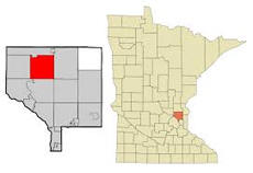 Location of Oak Grove Minnesota