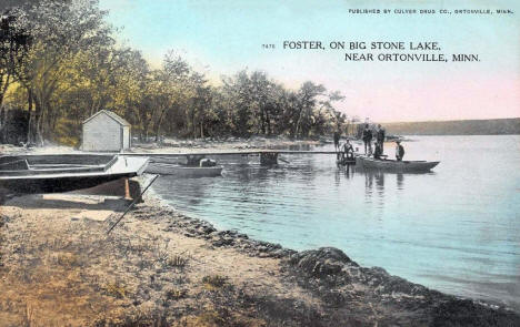 Foster on Big Stone Lake, Ortonville Minnesota, 1908