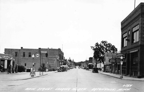 Main Street looking north, Ortonville Minnesota, 1940's
