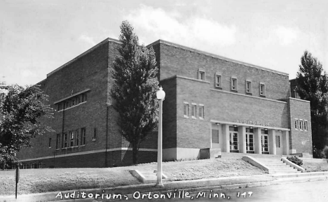 High School Auditorium, Ortonville Minnesota, 1940's