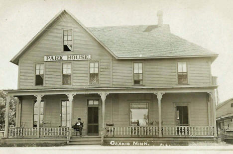 Park House Hotel, Osakis Minnesota, 1910's