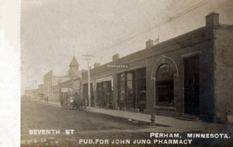 Seventh Street, Perham Minnesota, 1908