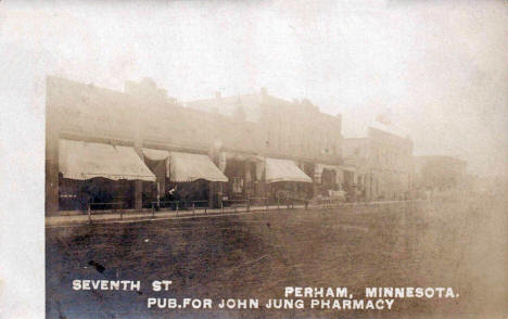 Seventh Street, Perham Minnesota, 1908
