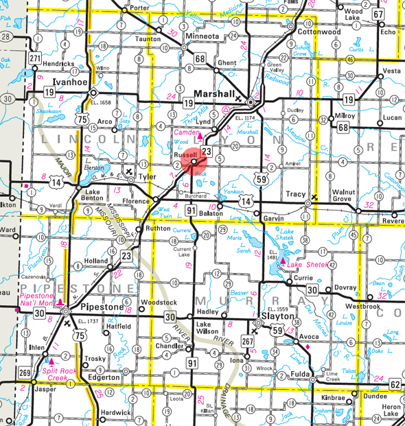 Guide to Russell Minnesota