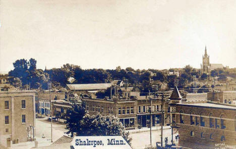 Birds eye view, Shakopee Minnesota, 1910's