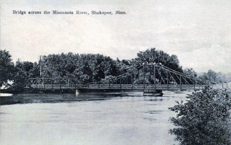Minnesota River Bridge, Shakopee Minnesota, 1910's
