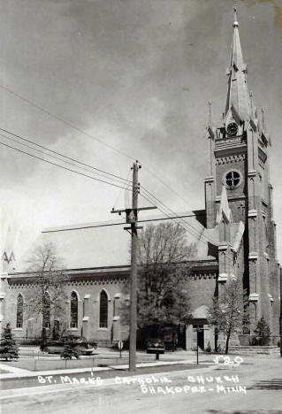 St. Mark's Catholic Church, Shakopee Minnesota, 1950's