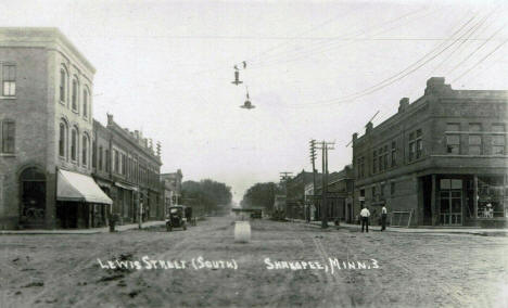 Lewis Street South, Shakopee Minnesota, 1920's