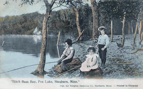Black Bass Bay on Fox Lake, Sherburn Minnesota, 1911