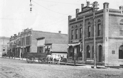 Street scene, Sherburn Minnesota, 1908