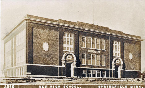New High School, Springfield Minnesota, 1909