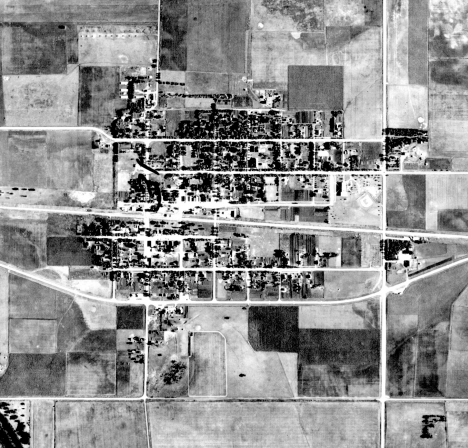 Aerial map, Stewart Minnesota, 1940