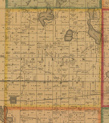 Plat map of Collins Township, McLeod County, Minnesota, 1880