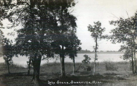Lake scene, Swanville Minnesota, 1910's