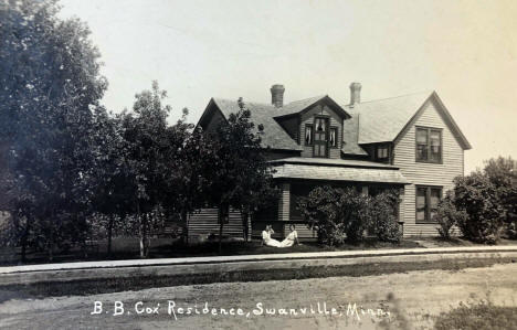 B. B. Cox Residence, Swanville Minnesota, 1910's