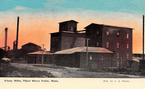Flour Mills, Thief River Falls Minnesota, 1908