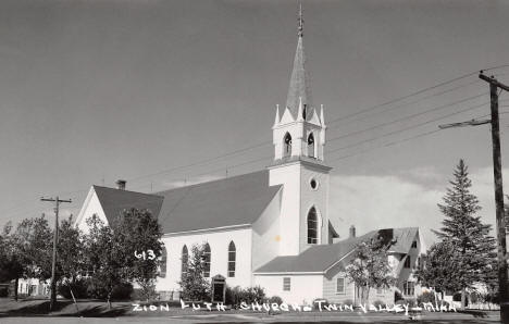 Zion Lutheran Church, Twin Valley Minnesota, 1950's