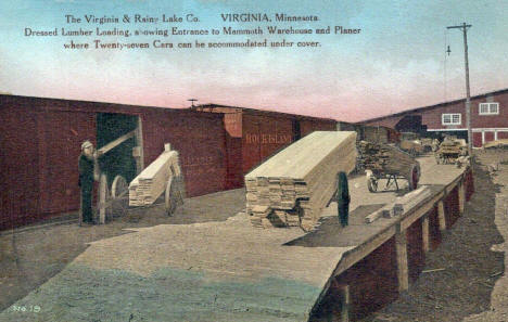 The Virginia & Rainy Lake Company, Virginia Minnesota, 1910's