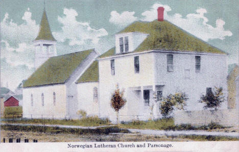 Norwegian Church and Parsonage, Virginia Minnesota, 1910