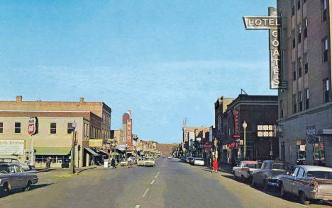 Street scene, Virginia Minnesota, 1950's