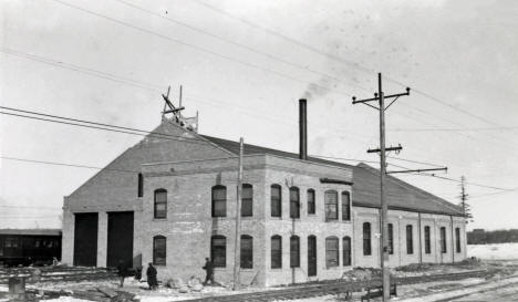 Mesaba Railway car house and office, Virginia, Minnesota, 1913