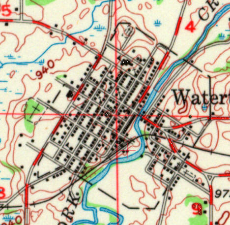 Topographic map of the Watertown Minnesota area, 1957