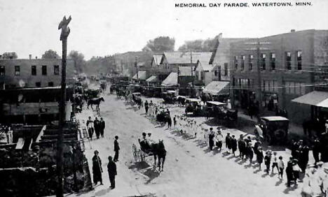 Memorial Day parade, Watertown Minnesota, 1920's