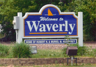 Welcome sign, Waverly Minnesota