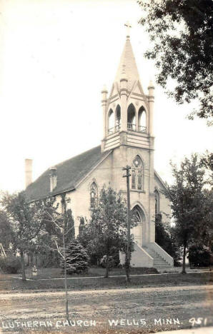 Lutheran Church, Wells Minnesota, 1940's