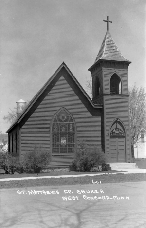 St. Matthews Episcopal Church, West Concord Minnesota, 1960's