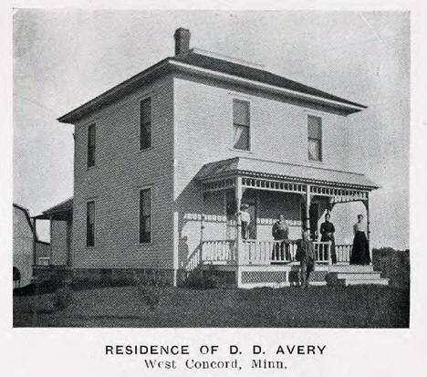Residence of D. D. Avery, West Concord Minnesota, 1905