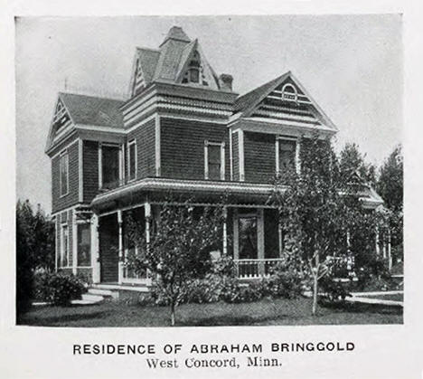 Residence of Abraham Bringgold, West Concord Minnesota, 1905
